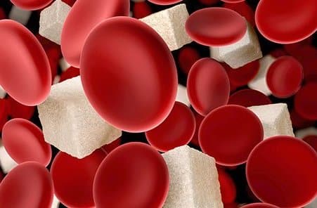 red blood cells and sugar